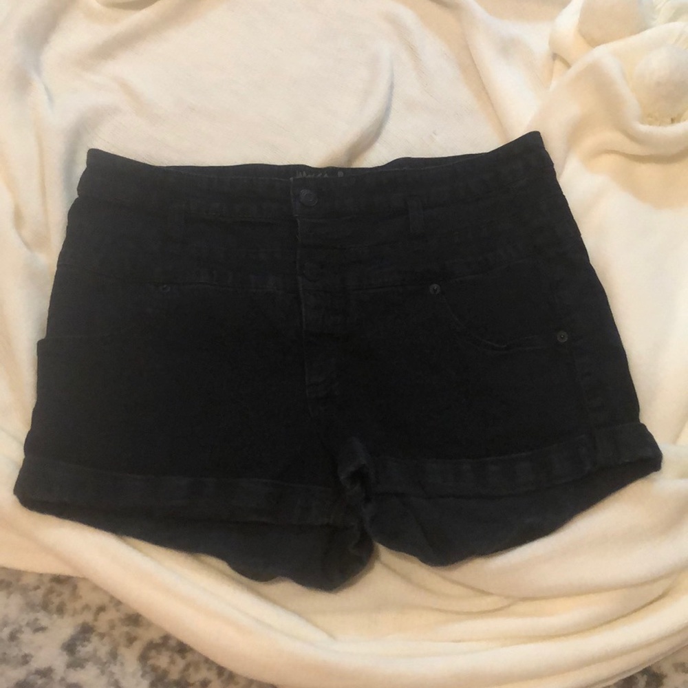 Black high waisted denim
